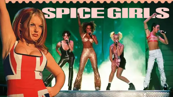 The feature image of this Punk Philatelist blog entry depicts the five members of the Spice Girls, featuring Geri Haliwell in her iconic Union Jack outfit